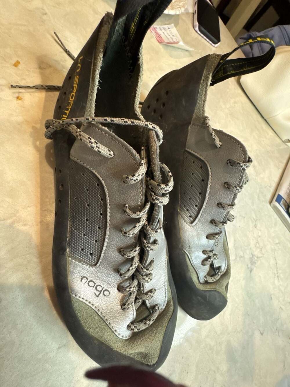 La Sportiva Nago Rock Climbing Shoes Silver